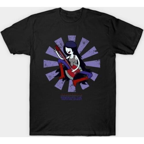 Men t-shirt Marceline The Vampire Queen Retro Japanese Adventure Time Tshirt Women T Shirt Men Cotton Tees Streetwear Harajuku