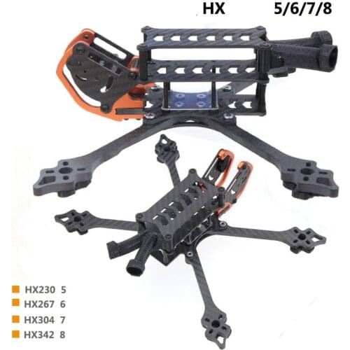HSKRC 3K Carbon Fiber HX230 HX267 HX304 HX342 5 6 7 8 inch FPV Racing Frame kit for DJI FPV Air Unit RC Drone FPV Racing