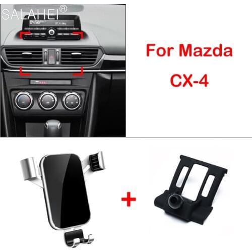 Mobile Phone Holder For Mazda CX4 CX-4 2016 2017 2018 Air Vent Mount Bracket GPS Phone Holder Clip Stand in Car Accessories