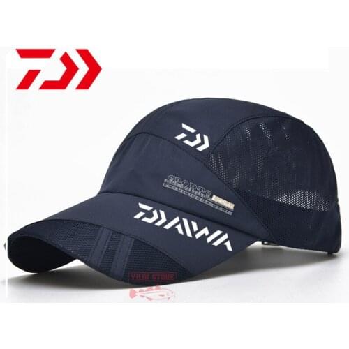 2021 New Daiwa Fisihing Sun Protection Hat Summer Men Lady Outdoor Sport Running Baseball Cap Breathable Quick Dry Fishing Caps