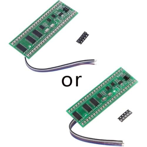 RGB MCU Display Pattern Dual Channel 24 LED VU Level Indicator Meter F Amplifier K5DB