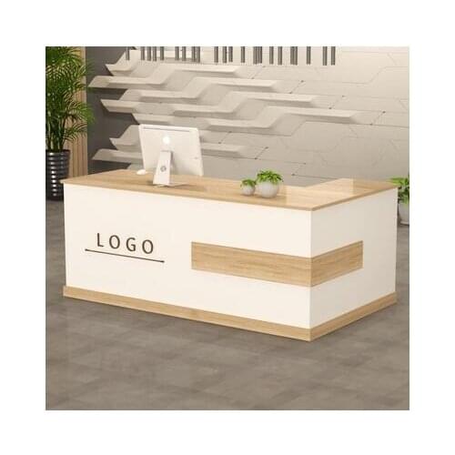 Reception desk clothing store beauty salon bar counter cash register small counter training class corner consultation desk