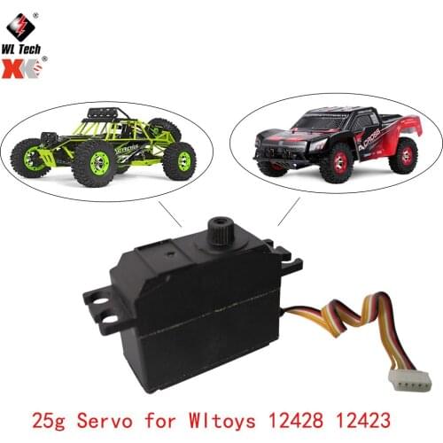 Wltoys 25g Servo 4.8-6V for 1/12 Wltoys 12428 12423 RC Car Truck Model Steering Part Accessories