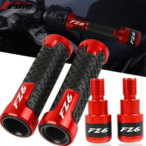 FZ6 Motorcycle CNC Handlebar Grips Ends 7/8" 22mm Handle Bar Cap End Plug FOR YAMAHA FZ6 FZ6R FAZER R 2014 2015 2016 Accessories