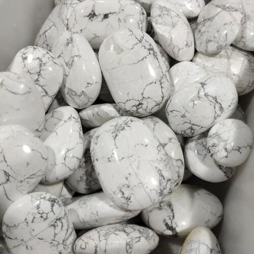 1pc White Turquoise Sand Gravel Crystal Rock Mineral Healing Specimen Gift or Decorative Handle Pieces for Home Use