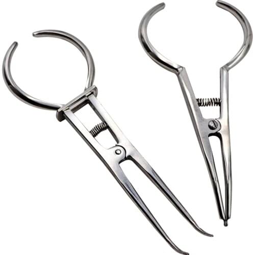 1pc Stainless Steel Dental Orthodontic Elastic Separating Circle Pliers 2 Sizes Dentist Surgical Split Ring Placing Forcep Tool