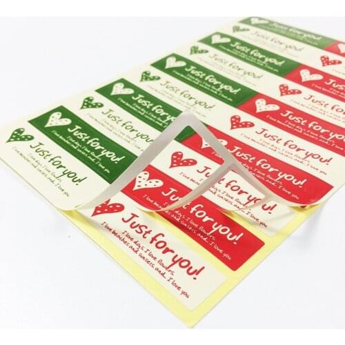 2000pcs/lot Love Series Rectangular Sealing sticker DIY Gifts posted Decoration label Multifunction 2 colours mixed wholesale