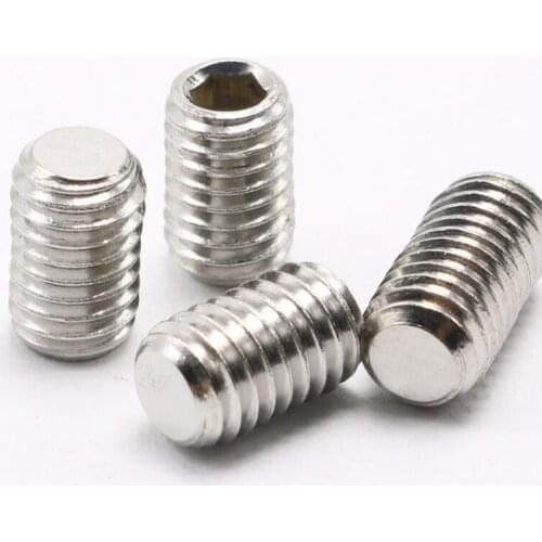 30pcs M3 stainless steel inner hexagon flat head screws set screw machine top wire bolt bolts 3-25mm length