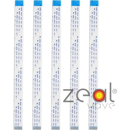 5pcs FFC Cable 1.0mm Pitch 12Pins 200mm Flexible Flex Fable Reverse Direction