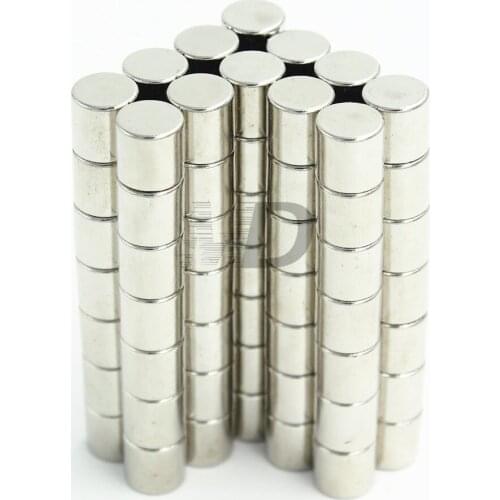 50pcs Neodymium N35 Dia 8mm X 8mm Strong Magnets Tiny Disc NdFeB Rare Earth For Crafts Models Fridge Sticking magnet 8x8mm