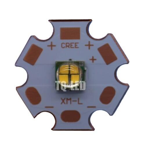 6V XML-easywhite Warm White 3000K 13W High Power Led on 20mm Copper Star PCB