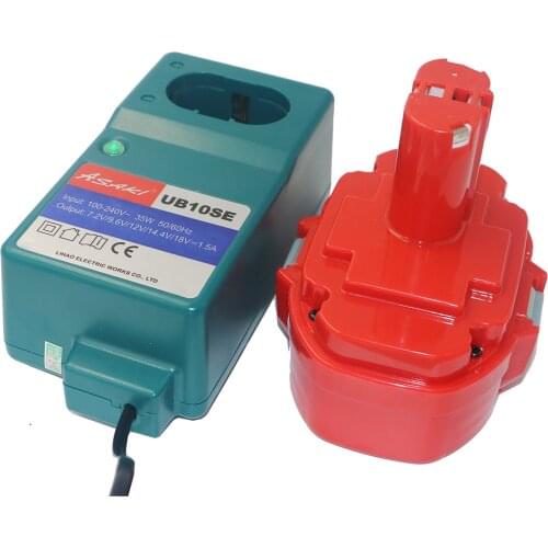 For Makita 14.4V Rechargeable Battery & Charger for Makita PA14 Cordless Drills 1420 1422 1433 1434 1435F JR140D 192699-A