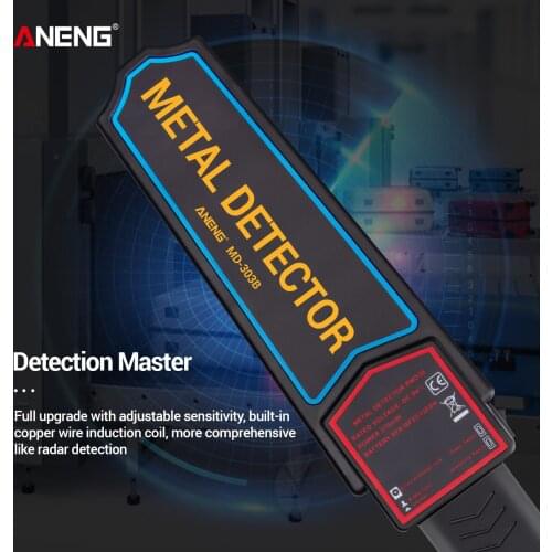 ANENG MD-303B Metal Detector Portable Metal Finder Professional Security Detector High Sensitivity Safety Inspection Tool