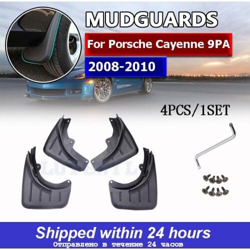 Free Shipping High Quality ABS Plastics Automobile Fender Mudguards Mud Flaps For Porsche Cayenne 9PA 2008 2009 2010