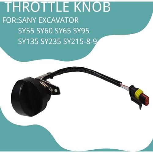 For SANY Excavator SY55 SY60 SY65 SY95 SY135 SY235 SY215New Model Throttle Motor Accessories Accelerator Knob Spare Parts