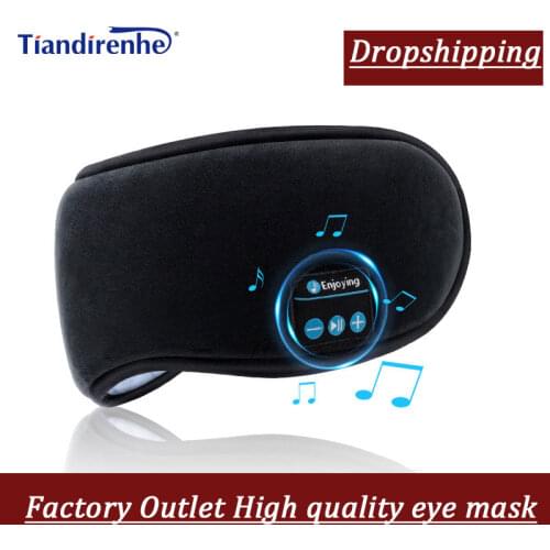 2020 manufacturers new wireless Bluetooth v5.0 headset call music sleep artifact breathable sleep eye mask headphone