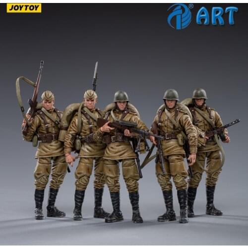 JOYTOY 1/18 Figure WWII Soviet Infantry Officer Soldiers Collectible Toy Military Model Christmas Gift
