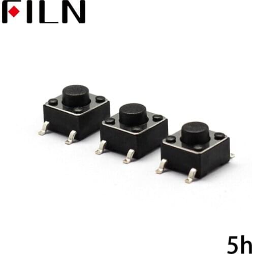 FL7-010-6*6T-H5 50PCS/LOT 6X6X5MM Tactile Tact Push Button Micro Switch Momentary Push Button