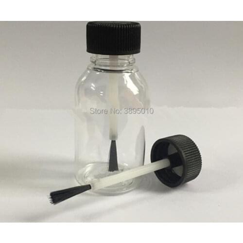 20ml 30ml PET Essential Oil Bottle With Brush Cap plastic Nail Polish Bottle F653