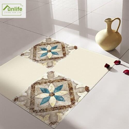 Funlife® 30x30cm Moroccan Pattern Anti-Slip Waterproof Self-adhesive Floor Sticker Floor Tiles Bathroom Kitchen Decor