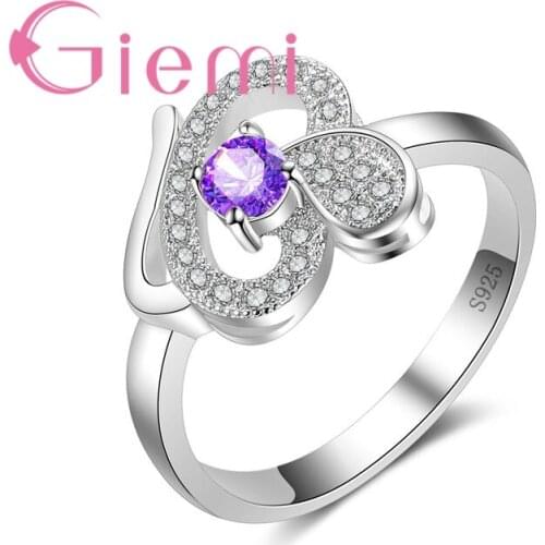 Hot Romantic Flower Anillos Exquisite Hollow Design 925 Sterling Silver Shiny Brand Jewelry for Wedding Engagement Anel