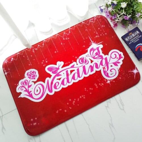 Wedding series Mat And Rug for living room Flannel Floor Carpet Wedding celebrations with red mats wedding decoration pad/rugs