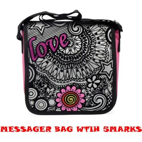 Cartoon Satchel Graffiti Schoolbag Childrens Lovely Schoolbag Kindergarten Schoolbag Childrens Gift Free FIve Watercolor Pen