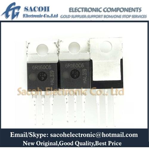 Free Shipping 10Pcs IPP60R160C6 IPA60R160C6 IPB60R160C6 6R160C6 TO-220 23.8A 600V Power MOSFET