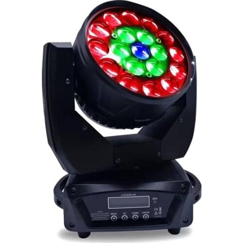 New 19*15W 4 in 1 LED full color focusing dyeing moving head light bar performance wedding stage lighting