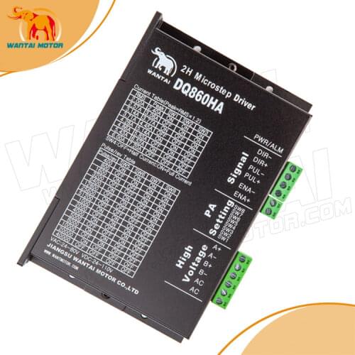 New Update! Wantai Stepper Motor Driver DQ860HA AC24-80V DC24-110V7.2A 256Micro CNC Router Mill Cut Laser Engraving Grind Foam