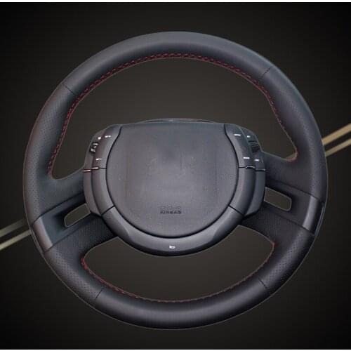 Car Braid On The Steering Wheel Cover for Citroen C4 Picasso 2007-2013 Auto Braid Wheel Covers Interior Accessories Car-styling