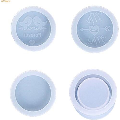 Couple Rings Box Mold Resin Silicone Mold for Diy Craft Ring Jewelry Storage