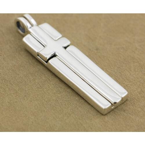 925 Sterling Silver Lovers Fashion Cross Pendant Charm Jewelry 9S005