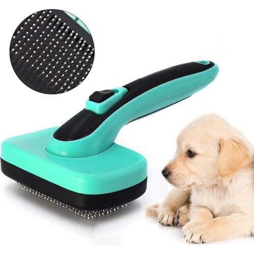 Pet Dog Hair Remover Dog Comb Self Cleaning Slicker Brush Pet Grooming Tools for Small Large Dog Hair Comb Dog Accessories