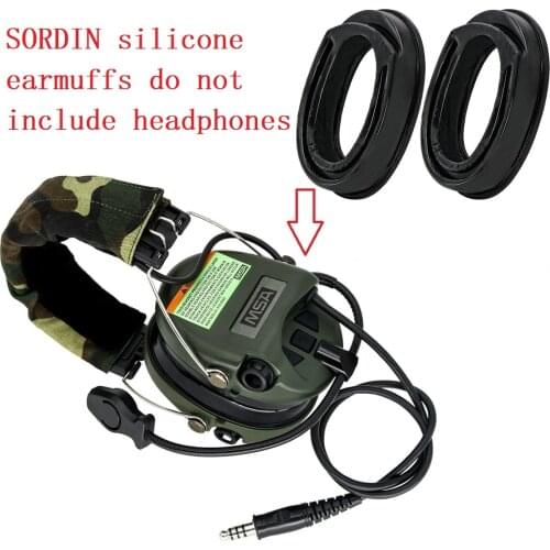 MSA SORDIN silicone earmuffs for MSA/SORDIN/IPSC/TCI LIBERATOR II noise reduction shooting headphones