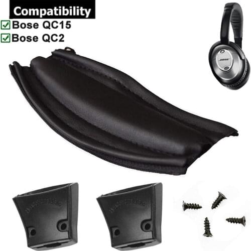 Replacement Headband Ear Cushion Pad Protector DIY Installation for Bose QuietComfort Quiet Comfort QC 15 2 QC15 QC2 Headphones