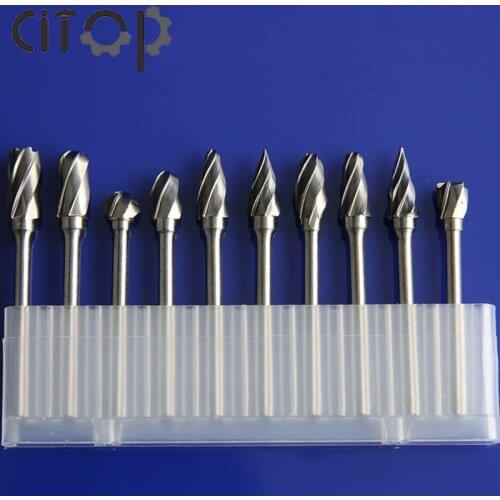 3x6mm Tungsten Carbide Rotary Burrs Metal Diamond Grinding Drill Bits Woodworking Milling Cutters For Carving Drill Bits