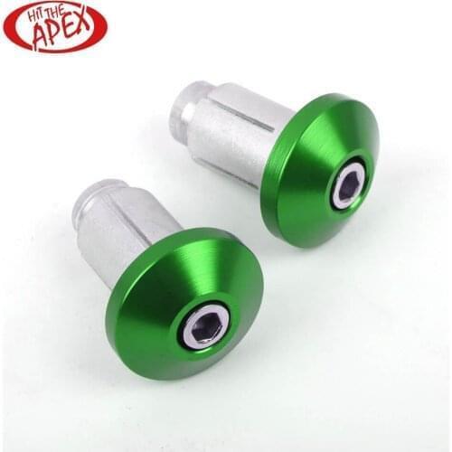 7/8" Motorcycle Handlebar Cap Hand Grips Bar End Plugs fit KAWASAKI KX250 KX250F KX450 KX450 2006-2016 Aluminum CNC