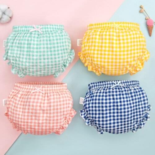 4Pcs/Set children boys and girls baby panties, women 1-3 years old pure cotton childrens childrens triangle bread shorts