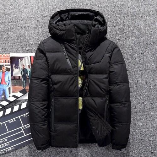 Winter Hooded Duck Down Jackets Mens Warm Thick Quality Down Coats Male Winter Overcoat Down Parkas Man Puffer Jackets Casual