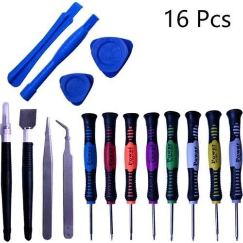 1 Set 16 In 1 Mobile Phone Repair Tools Kit Spudger Pry Opening Tool LCD Repair Tools For Mobile Phone Repair Tools