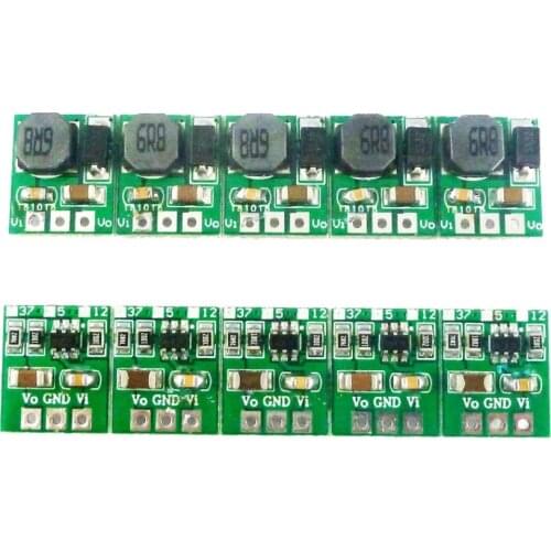 10pcs Ultra-small & Ultra-thin 6W 3V 3.3V 4.2V 4.5V to 3.7V 5V 12V DC DC Step-up Boost Converter for 18650 403040 Li-Po li ion