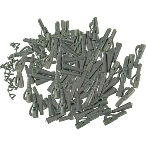 100 Pieces Quick Change Swivels Sinkers Weights for Carp Fishing Accessories