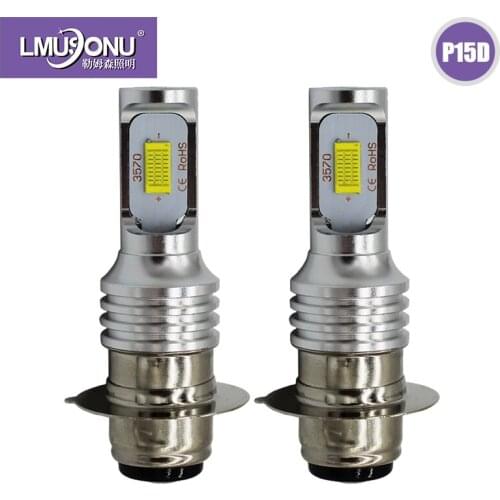 2Pcs LED Car Bulb P15D Led Motorcycle Headlight Fog Light Lamp Canbus 72W High Power Front Headlamp 1000LM