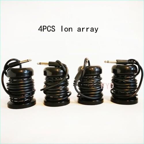 4 pieces/lot) Detox Foot Bath Round Stainless Steel Ion Array for Ionic Cleanse Aqua Spa Massage machine