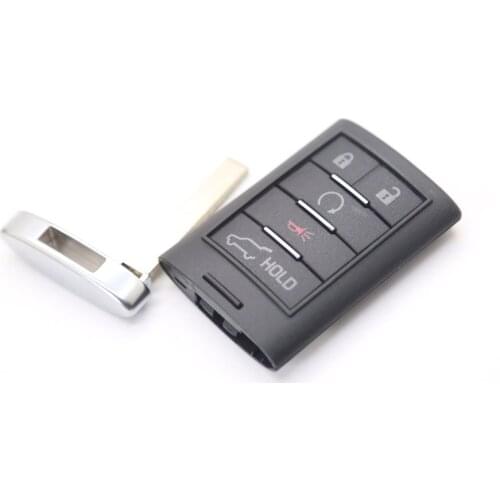 5 Buttons 315MHz Smart Key with 46 Chip for Cadillac SRX/ATS/XTS before year 2015 with insert key