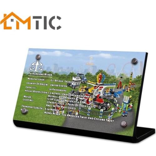 Acrylic display stand brand suitable for 10244 outdoor playground mixer building block toys