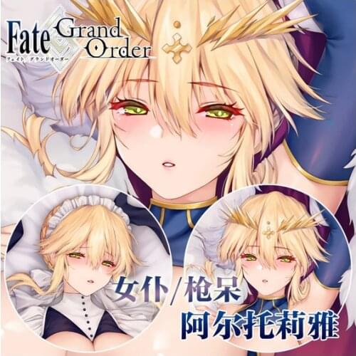 Anime Fate/Grand Order Artoria Pendragon Maid Series Sexy Girl Dakimakura Hugging Body Pillow Case Cover Cushion Decor Bedding