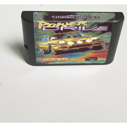 Power Drive - 16 Bit MD Game Card for Sega Megadrive Genesis Video Game Console Cartridge