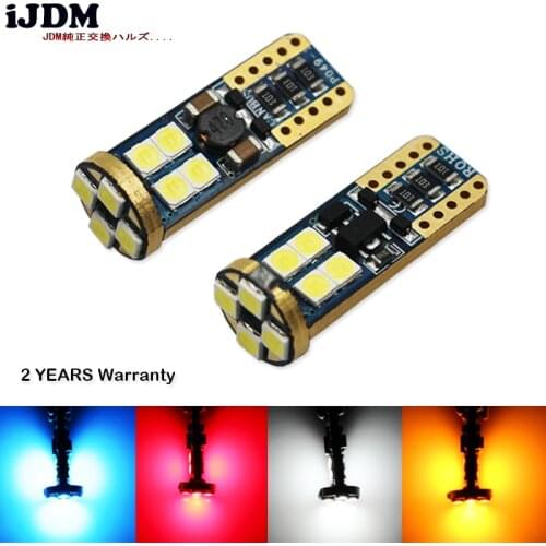 IJDM Auto T10 LED 2825 168 W5W Error Free LED Replacement Bulbs For Audi BMW Mercedes Parking Lights, License Plate Lights,6000k